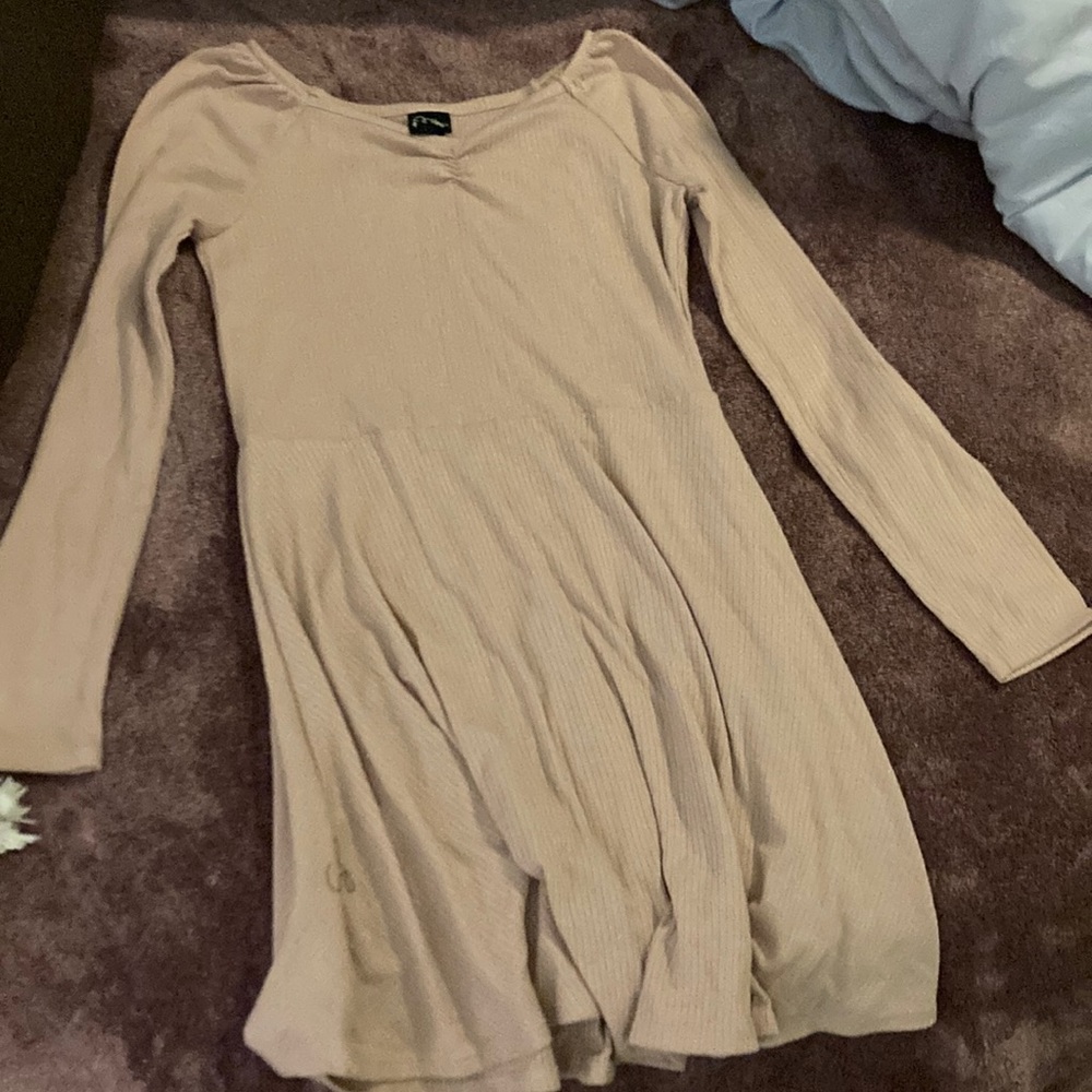 Nude Pink Dress (M 7/8 girls)